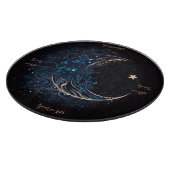 独自の神秘的な青と金ゴールドムーンの祭壇を作成 カッティングボード (角)