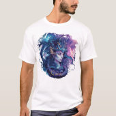 独自の神話メドゥーサゴルゴンを作成 Tシャツ (正面)