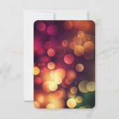 独自の秋の赤の《写真》ぼけ味を作成 出欠カード (裏面)