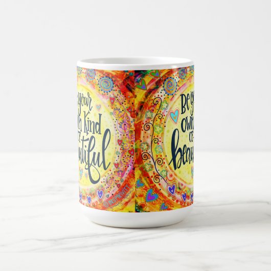 独自の種類の美しいインスピレーションのコーヒーマグ コーヒーマグカップ (中央)