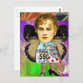 独自の穏やかなゼータ・コラージュの作成 ポストカード (正面/裏面)