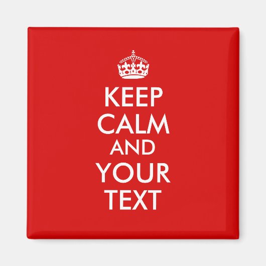 独自の穏やかな保ことわざを作るテキストを追加 マグネット (正面)