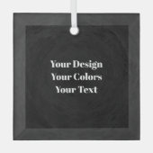  – 独自の空白のガラスカスタムオーナメントの作成 ガラスオーナメント (正面)