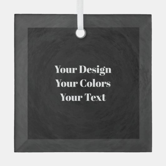 – 独自の空白のガラスカスタムオーナメントの作成 ガラスオーナメント (正面)