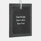 – 独自の空白のガラスカスタムオーナメントの作成 ガラスオーナメント (正面右)