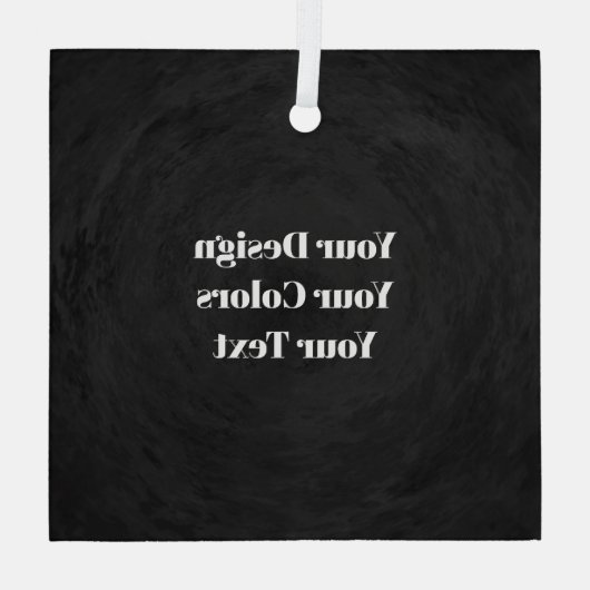  – 独自の空白のガラスカスタムオーナメントの作成 ガラスオーナメント (裏面)