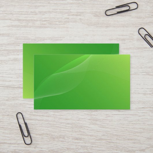 独自の空白のグリーンビジネスカードの作成 名刺 (正面/裏面インサイチュ)