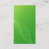 独自の空白のグリーンビジネスカードの作成 名刺 (裏面)