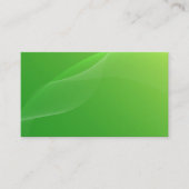 独自の空白のグリーンビジネスカードの作成 名刺 (正面)