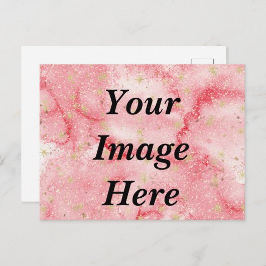 独自の空白のテンプレートカスタム写真の作成 ポストカード (正面/裏面)