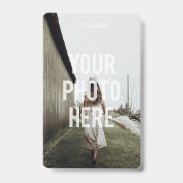 独自の空白のテンプレート文字写真イメージの作成 バッジ