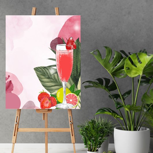 独自の空白のバブーブリーブランチMimosaを作成 ポスター