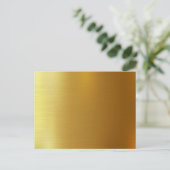 独自の空白の金ゴールドポストカードの作成 ポストカード (スタンド正面)