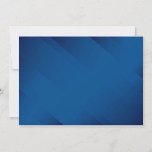 独自の空白の青い招待状の作成 招待状 (正面)