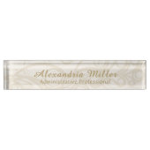 独自の管理エレガントプロフェッショナル デスクネームプレート (正面)