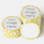 独自の粘土トランプのポーカーチップを作成ストライプのする ポーカーチップ (積み重ね)