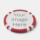 独自の粘土トランプのポーカーチップを作成ストライプのする ポーカーチップ (シングル)