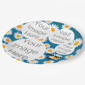 独自の紙フォト文字テンプレートデイジーの作成 ペーパープレート (アングル)