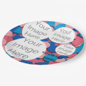 独自の紙フォト文字テンプレート写真の作成 ペーパープレート (アングル)