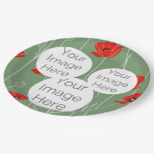 独自の紙フォト文字テンプレートpoppyを作成 ペーパープレート (アングル)