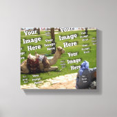 独自の素晴らしいイメージテンプレートの作成 キャンバスプリント (正面)