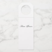 独自の素晴らしい天才ボトルハンガーラベルの作成 ボトルネックタグ (裏面)