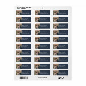 独自の素朴な写真のラ結婚ベルを作成する ラベル (フルシート)