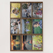 独自の素朴な家族写真コラージュを作成 ジグソーパズル (縦)