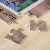 独自の素朴な木の家族の写真のコラージュを作成 ジグソーパズル (側面)