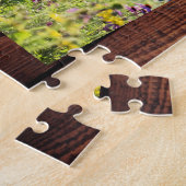 独自の素朴な木の家族の写真のコラージュを作成 ジグソーパズル (側面)