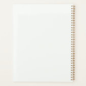 独自の紫と青のアクエリアス〔占星術の〕十二宮図を作成 プランナー手帳 (裏面)