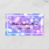 独自の紫と青の《写真》ぼけ味を作成 名刺 (正面)