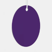 独自の紫を作成 メタルオーナメント (正面右)