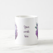 独自の紫色のアメジスト結晶を作成 モーフィングマグカップ (中央)