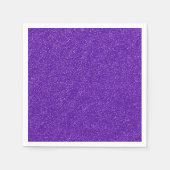 独自の紫色のグリッターを作成 スタンダードカクテルナプキン (正面)
