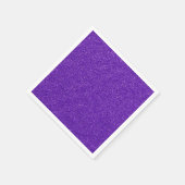 独自の紫色のグリッターを作成 スタンダードカクテルナプキン (角)