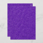 独自の紫色のグリッターを作成 ポストカード (正面/裏面)