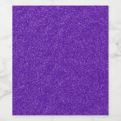 独自の紫色のグリッターを作成 ワインラベル (シングルラベル)