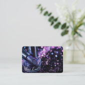 独自の紫色のグリッター口紅を作成 名刺 (スタンド正面)