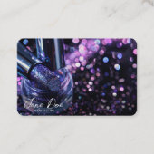 独自の紫色のグリッター口紅を作成 名刺 (正面)