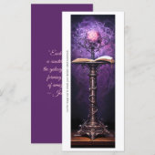 独自の紫色のグリモア魔法Orbブックマークを作成 (正面/裏面)