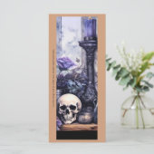 独自の紫色のゴシック魔法ブックマークを作成 (スタンド正面)