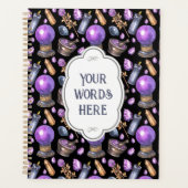 独自の紫色のチルスタボールを作成する プランナー手帳 (正面)