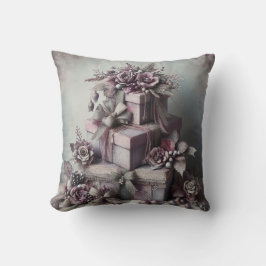 独自の紫色のバラプレゼントの作成 クッション