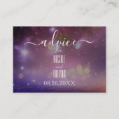 独自の紫色のライトを作成する《写真》ぼけ味 アドバイスカード (正面)