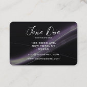 独自の紫色の光波を作成する 名刺 (裏面)