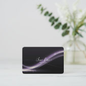 独自の紫色の光波を作成する 名刺 (スタンド正面)