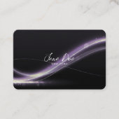 独自の紫色の光波を作成する 名刺 (正面)