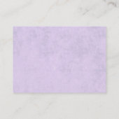 独自の紫色の布のテクスチャを作成する アドバイスカード (裏面)