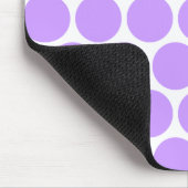 独自の紫色の水玉模様を作成 マウスパッド (コーナー)